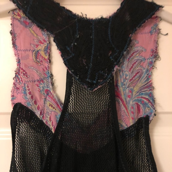 Free People black mesh tank - Picture 3 of 4